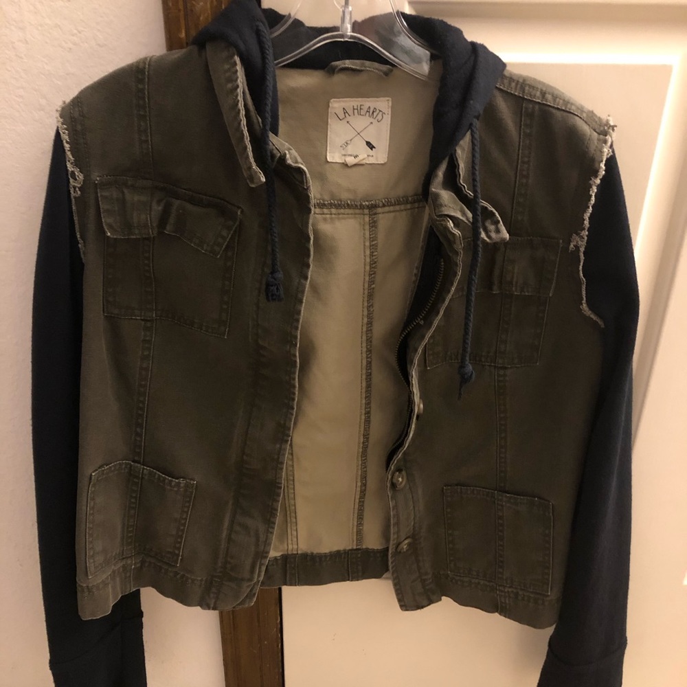 LA Hearts Olive Denim Jacket